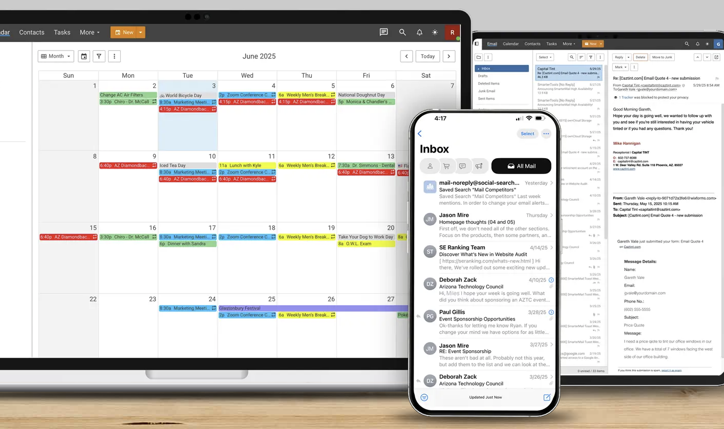 EnGuard Mail on Macbook, iPhone, and iPad